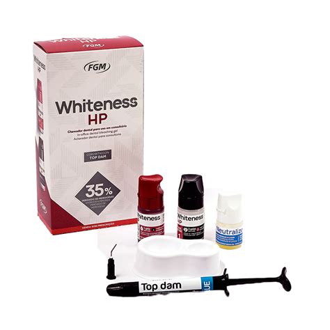 Kit Clareador Whiteness Hp Top Dam Pacientes Fgm Dental Fenix