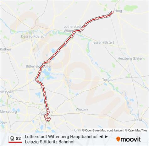 s2 Route Fahrpläne Haltestellen Karten Jüterbog Bahnhof