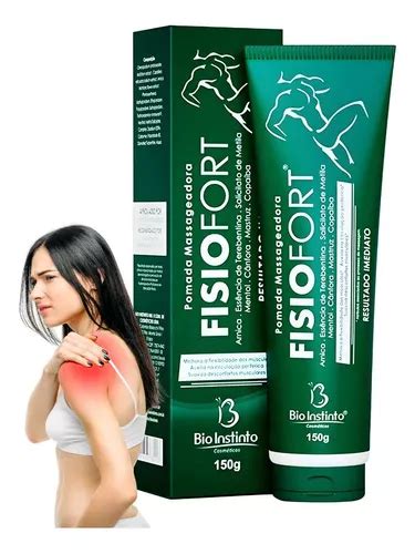 Pomada Gel Massageadora Alivio Dores Musculares Fisiofort MercadoLivre