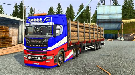 Scania S730 Transport Ing Logs Zurich To Stuttgart Euro Truck