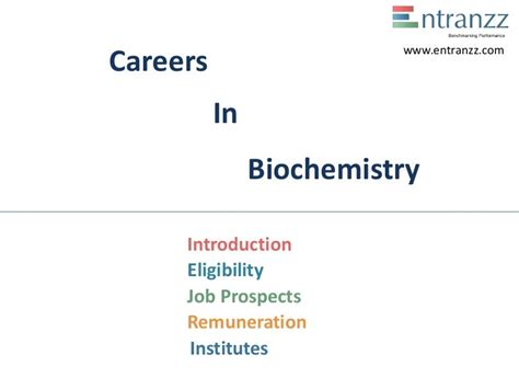 Careers For Biochemistry Degree