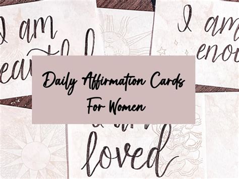 6 Types Of Daily Affirmation Cards For Women Acelion