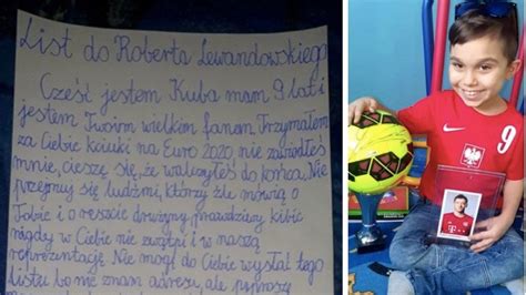 Letni Kuba Napisa List Do Roberta Lewandowskiego Pi Karz