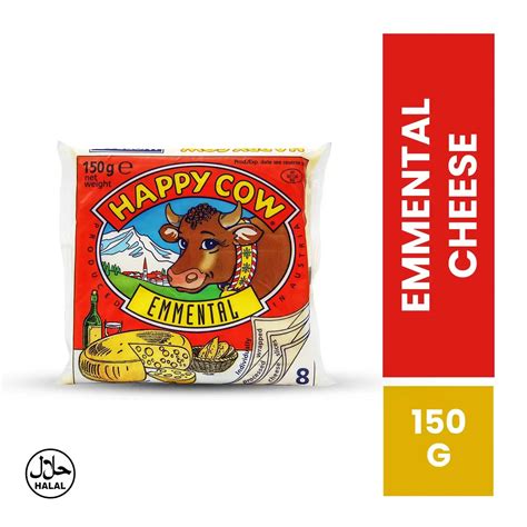 Happy Cow Cheese Emmental Slice 150g Sabiha Anees