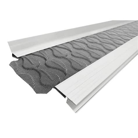 Everbilt 5 In Pvc Rail Stainless Steel Micromesh Gutter Guard Hb5rw Eb The Home Depot