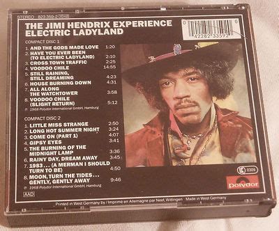 The Jimi Hendrix Experience Electric Ladyland Cd Original Nude Cover Polydor