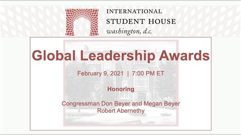 Global Leadership Awards Awards Program Feb 9 International