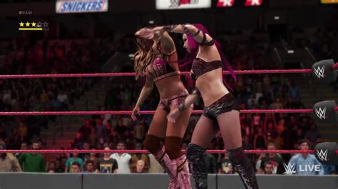 Wwe 2k18 Womens Action Sasha Banks Vs Alicia Fox Youtube