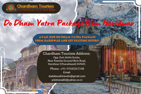 Do Dham Yatra Package From Haridwar Chardham Tourism