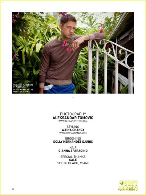 Aaron Tveit Models Bright Summer Outfits For Bello June Photo