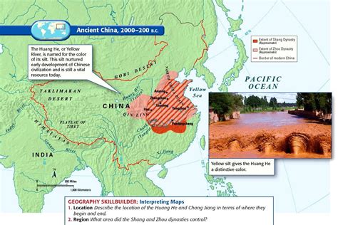 Ancient China, 2000-200 B.C. | Ancient world maps, Ancient china ...