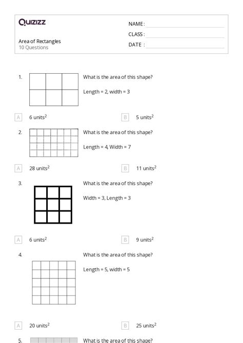 50 Area Worksheets For 1st Grade On Quizizz Free And Printable