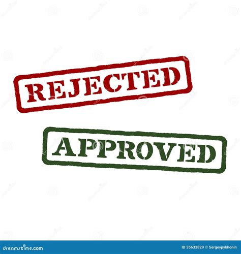 Rejected And Approved Vector Format Royalty Free Stock Images Image