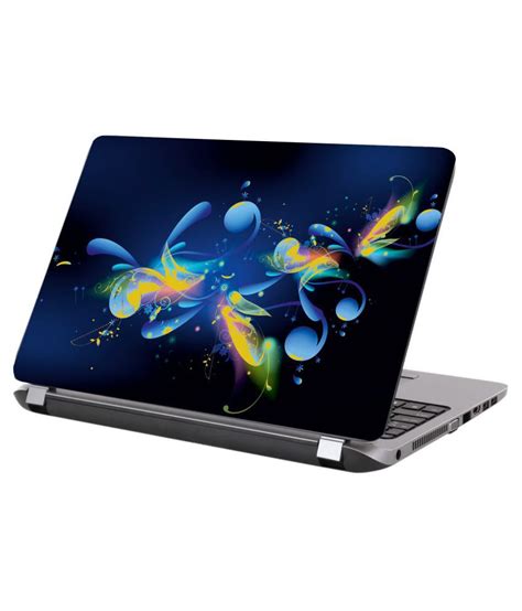 Laptop Skin Multicolor Floral Designpremium Matte Finish Vinyl Hd