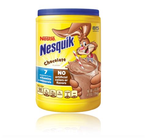 Nesquik Chocolate Flavor 261lb Chocolate Powder 85 Servings 419oz