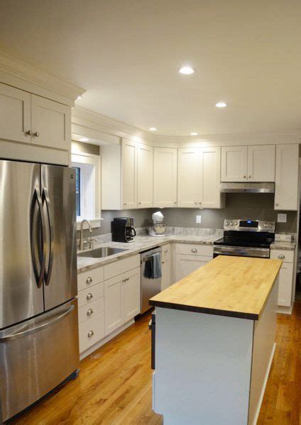 A Soffit And Shabby Cabinets Came Down And A Beautiful New Kitchen