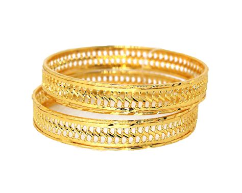 Buy Glow Gold Plated Kada Bangles Set Of 2 For Women And Girls