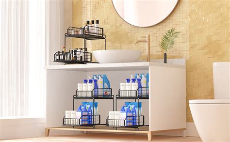 Amazon Nutsaakk Pack Under Sink Organizers And Storage Kitchen