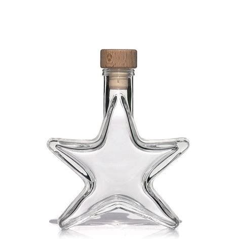 100ml Clear Glass Bottle Star World Of Bottles Co Uk