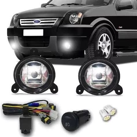 Kit Neblina Farol Auxiliar Completo Eco Sport 2004 05 06 07 Frete grátis