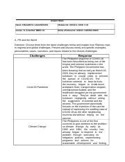 Socsci Mod Docx Answer Sheet Name Melanie M Caguineman Module