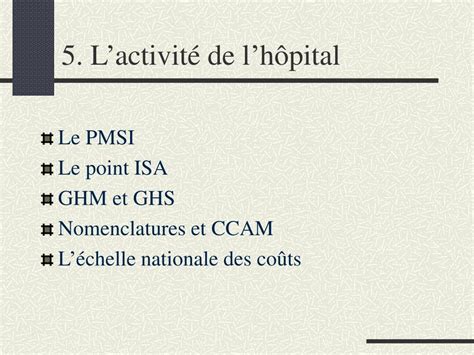 PPT Activité de lhôpital activités des hôpitaux PowerPoint