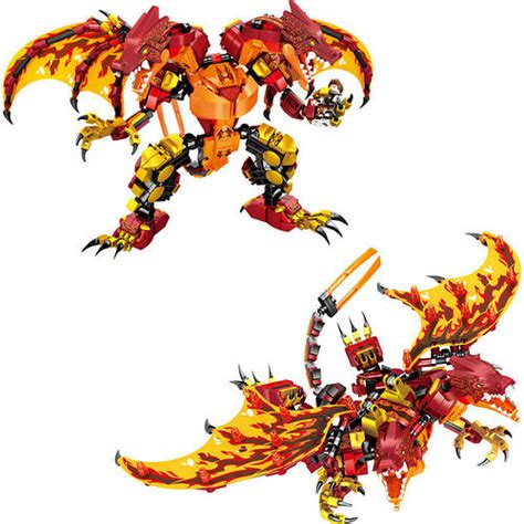 Конструктор набор фигурки боевой огненный дракон ниндзяго Ninjago для ...