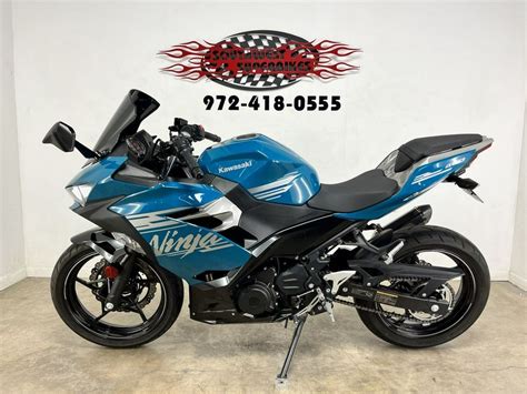 2021 Kawasaki Ninja® 400 Abs Pearl Nightshade Teal Metallic Spark Black For Sale In Dallas Tx