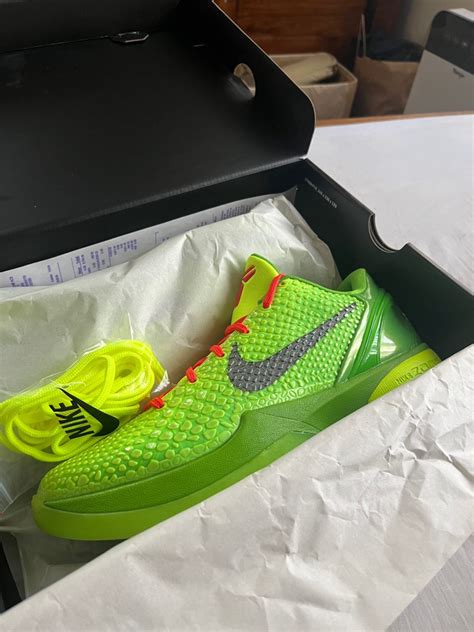 Kobe 6 Proto Grinch, Men's Fashion, Footwear, Sneakers on Carousell