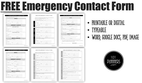 Personal Emergency Contact Information