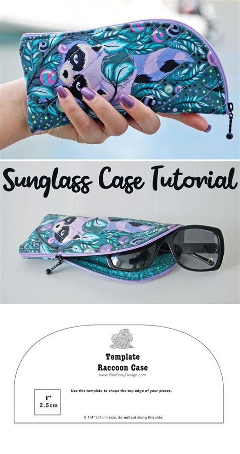 Diy Sunglasses Case Pattern And Tutorial Sunglass Case Pattern Sunglasses Case Sew Eyeglass Cases