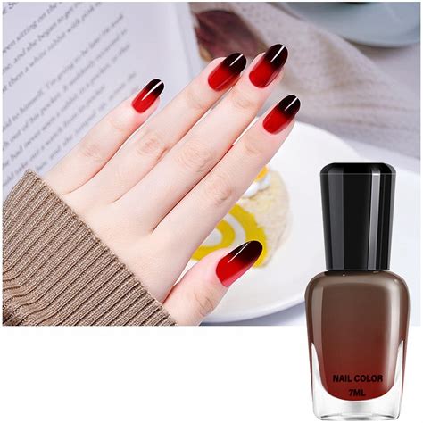 Temperature Color Changing Gel Nail Polish Long Lasting Glossy Quick