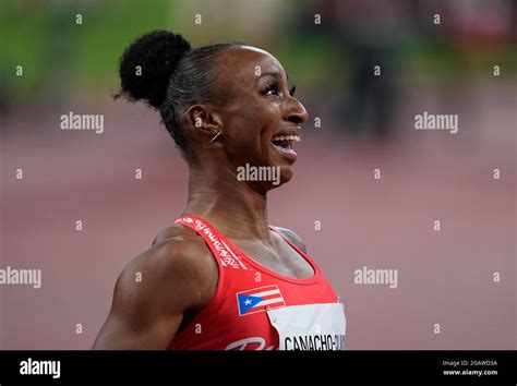 August Jasmine Camacho Quinn During Meter Hurdles For