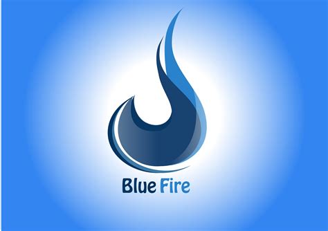 Blue Fire Logo on Behance