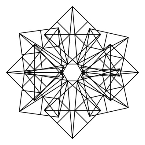 Design PNG E SVG De Quadrados E Triângulos De Geometria Sagrada Para