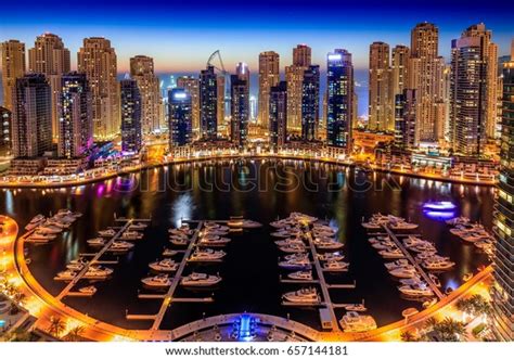 Night View Dubai Marina Taken Where Stock Photo 657144181 | Shutterstock