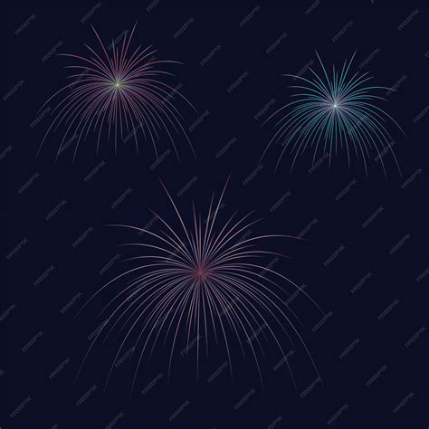 Premium Vector | Firework and happy new year background design. fireworks banner design. vector ...