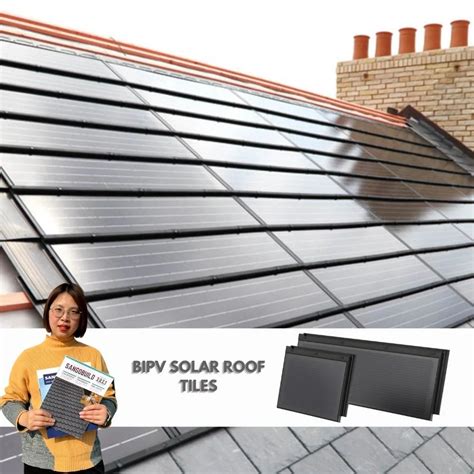 Green Energy And Safe Bipv Roofing Tile Solar Power Roof Shingles