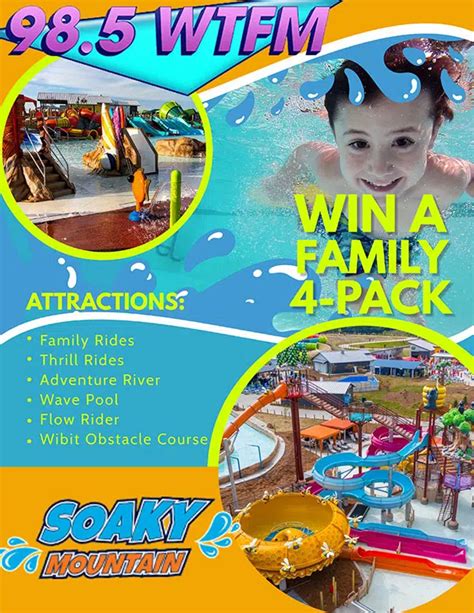 Soaky Mountain Water Park | 98.5 WTFM | Johnson City/Kingsport/Bristol ...