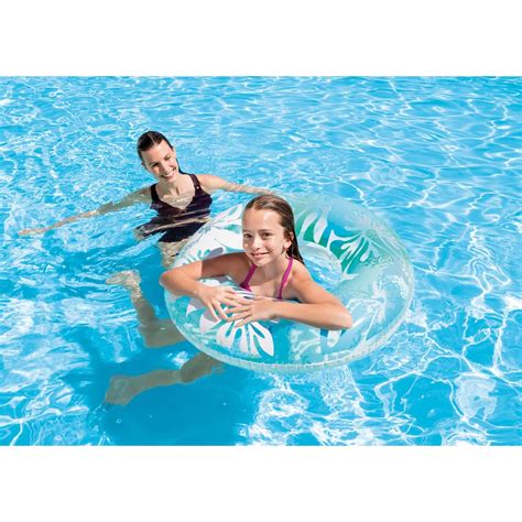 Salvavidas Inflable Dise O Floreado Azul Intex M Xico