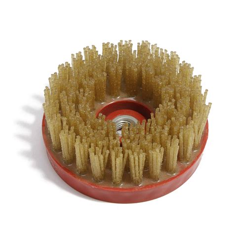 Round Diamond Grinding Brush With Diamond Abrasives And Nylon PA612