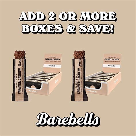 Barebells Protein Bars With 20g High Protein 1 9oz Bars Caramel Cashew 12 Count