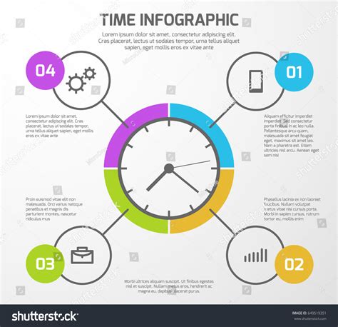 Presentation Vector Background Time Management Infographic Stock Vector ...