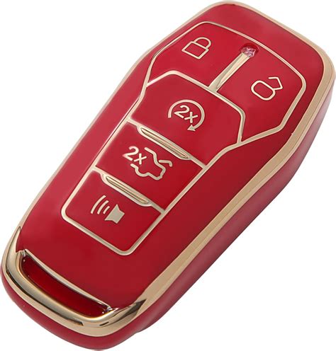 Amazon Alegender Red Soft TPU Key Fob Cover Case Compatible With