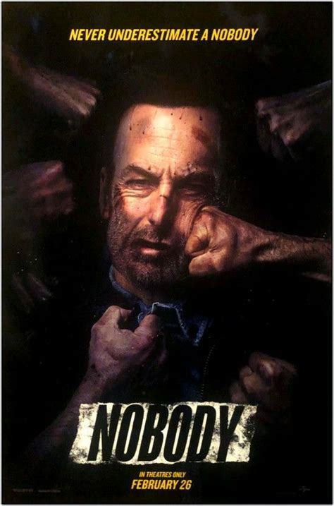 "NOBODY" - 2021 - Original 27x40 Movie Poster - Advance Style | Gold ...