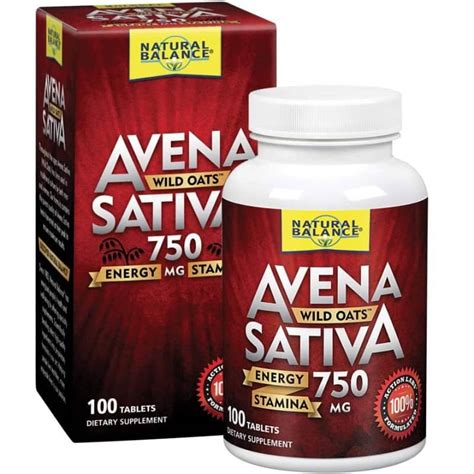 Natural Balance Avena Sativa Wild Oats 750 Mg 100 Tablets ZezeBuy