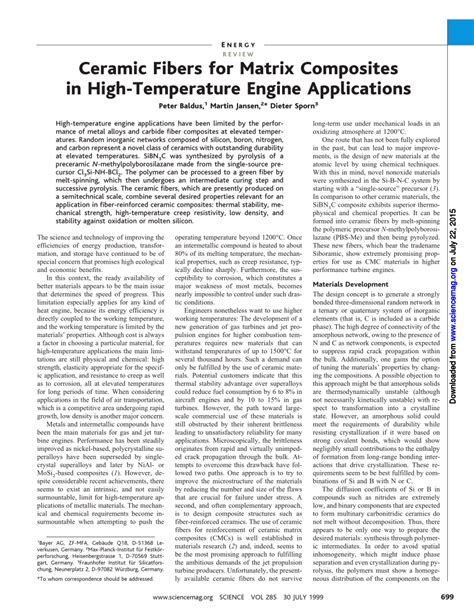 High Fibre Index Morgan Thermal Ceramics