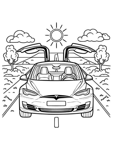 Tesla Para Colorir Gratuitos E Para Imprimir