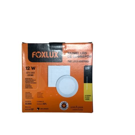 Kit Painel Quadrado W Bivolt K Slim Sobrepor Foxlux El Trica