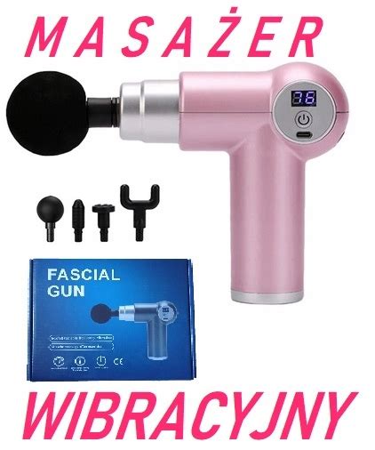 MASAŻER FASCIAL GUN PISTOLET DO MASOWANIA RÓŻOWY 12989822654